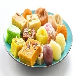 Mixed Indian Sweets Platter