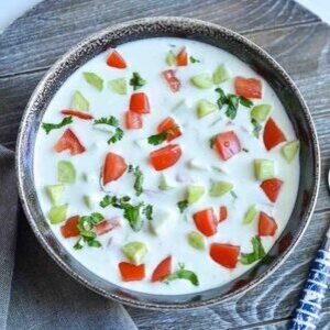 Tomato & Cucumber Raita